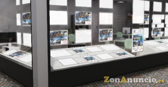 Porta cartel led Inmobiliaria